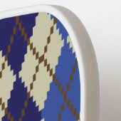 Blueberry Scone Argyle Pickleball Paddle (Links Detail)