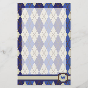 Blueberry Scone Argyle Stationery Briefpapier