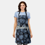 Blueberry Sluiten Detail voor Vegans Schort (Gedragen)