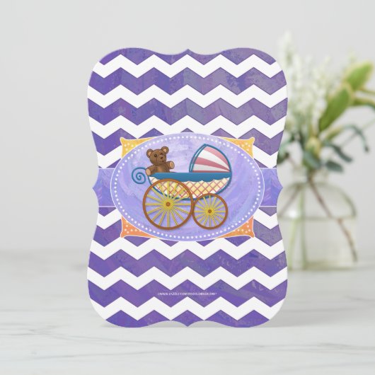 Blueberry Smear Baby Stuff Kaart (Staand voorkant)