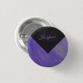 Blueberry Smear en Black Monogram Ronde Button 3,2 Cm (Voorkant /achterkant)