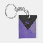 Blueberry Smear en Black Monogram Sleutelhanger (Voorkant Links)