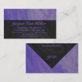Blueberry Smear en Black Monogram Visitekaartje (Voorkant / Achterkant)