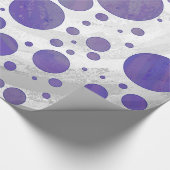 Blueberry Smear Polka Dot Cadeaupapier (Hoek)
