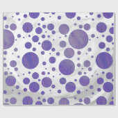 Blueberry Smear Polka Dot Cadeaupapier (Vlak)