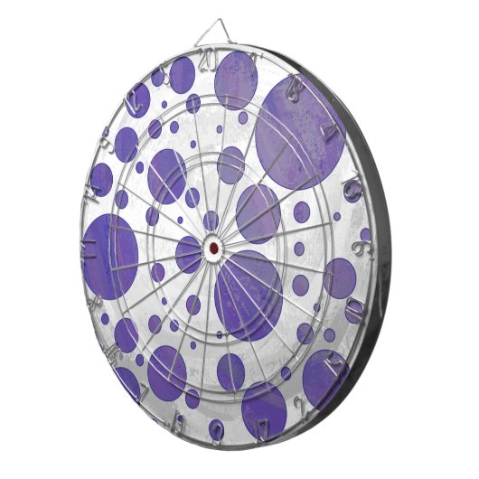 Blueberry Smear Polka Dot Dartbord (Voorkant Rechts)