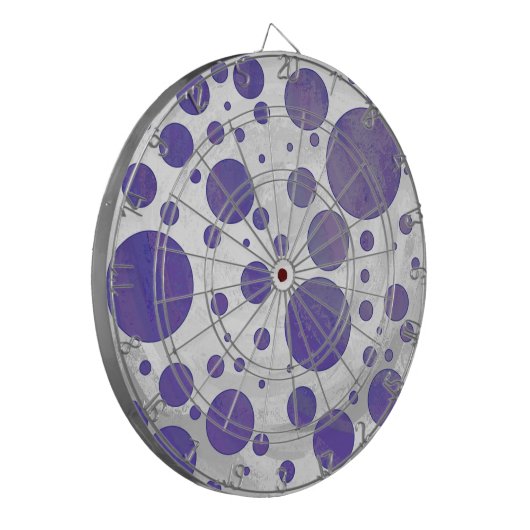 Blueberry Smear Polka Dot Dartbord (Voorkant Links)
