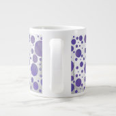 Blueberry Smear Polka Dot Extra Grote Mok (Achterkant)