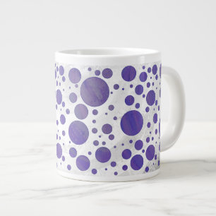 Blueberry Smear Polka Dot Extra Grote Mok