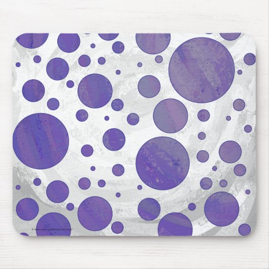 Blueberry Smear Polka Dot Muismat (Voorkant)