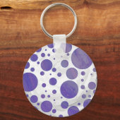Blueberry Smear Polka Dot Sleutelhanger (Voorkant)