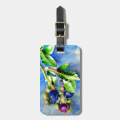 Blueberry Sprig Bagagelabel (Voorkant verticaal)