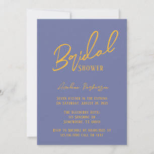 Blueberry Sunshine Typography-Vrijgezellenfeest Kaart
