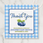 Blueberry Theme Baby shower Bedankt Bedankjes Labels (Achterkant)