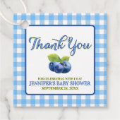 Blueberry Theme Baby shower Bedankt Bedankjes Labels (Voorkant)