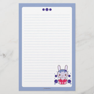 Blueberry Truffle Bunny Briefpapier
