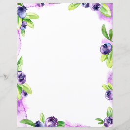 Blueberry Waterverf Scrapbook Paper