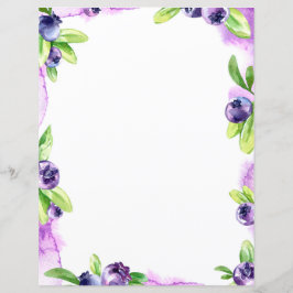 Blueberry Waterverf Scrapbook Paper