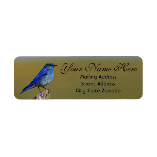 Bluebird Address Etiket (Voorkant)