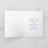 Bluebird Among Thistles Carte de Pâques (Intérieur)