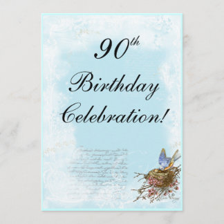 Bluebird and Nest Invitation Kaart