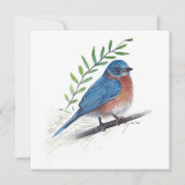 Bluebird Art Bird Kaart (Voorkant)