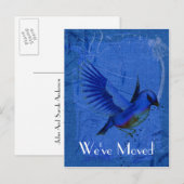 Bluebird Art Nouvelle adresse Nature Carte postale (Devant / Derrière)