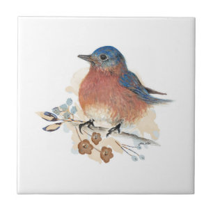 Bluebird Art Tegeltje