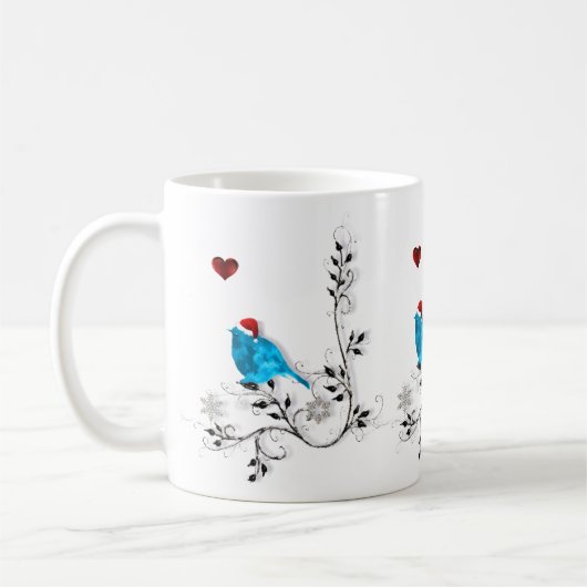 Bluebird at Christmas Mug (Gauche)