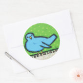 bluebird avec autocollants pour piano (Enveloppe)