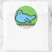 bluebird avec autocollants pour piano (Sac)