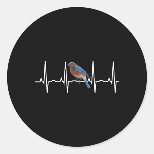 Bluebird Beste Oost-Westerne Bluebird Ronde Sticker (Voorkant)