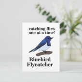 Bluebird Bird Lover Grappig Briefkaart (Staand voorkant)