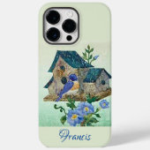 Bluebird Birdhouse Apple iPhone 14 Pro Max Coque (Verso)
