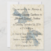 Bluebird Birds Faune Animaux Faire-part de mariage (Dos)