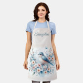 Bluebird Blossom Watercolor Serenity Schort (Gedragen)