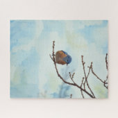 Bluebird Blue Bird Art Nature Art Big Puzzle (Horizontal)