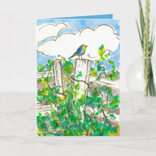 Bluebird Brambles denkt aan jou Kaart