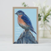 Bluebird Carte de remerciements (Debout devant)