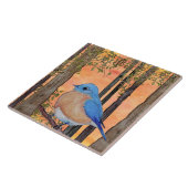 Bluebird Ceramic Tile, Large Tegeltje (Zijkant)
