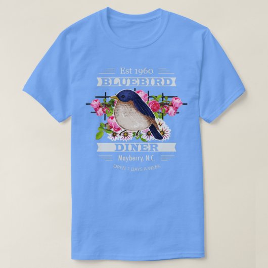 Bluebird Diner T-shirt (Design voorkant)