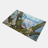 Bluebird Floral Waterverf Welkom Deurmat (Schuin)