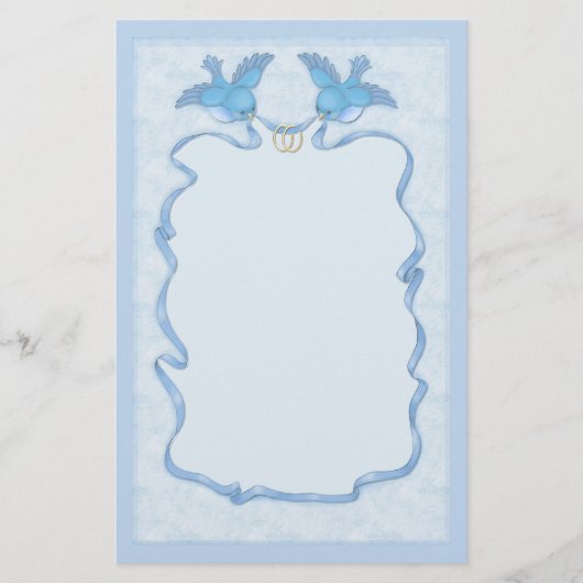 Bluebird Happiness Briefpapier (Voorkant)