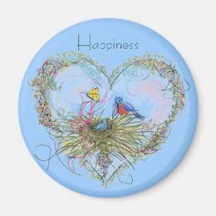 Bluebird Happiness Magnet Magneet