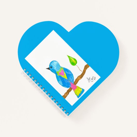 Bluebird Heart Carnet par Love Cheri (Devant)