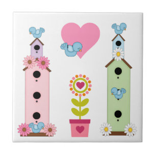 Bluebird Houses Tegeltje