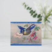  Bluebird I Moved Briefkaart (Staand voorkant)