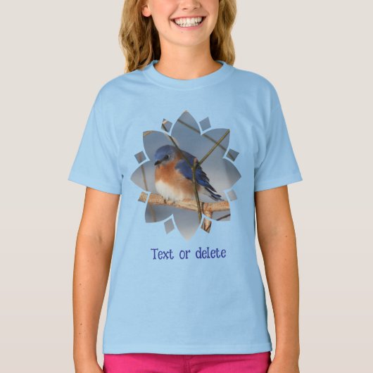 Bluebird In Winter Personalized T-shirt (Voorkant)