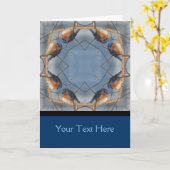 Bluebird Kaleidoscope Carte photo naturel (Fleur jaune)