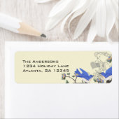 Bluebird Labels Felt #2 (Insitu)